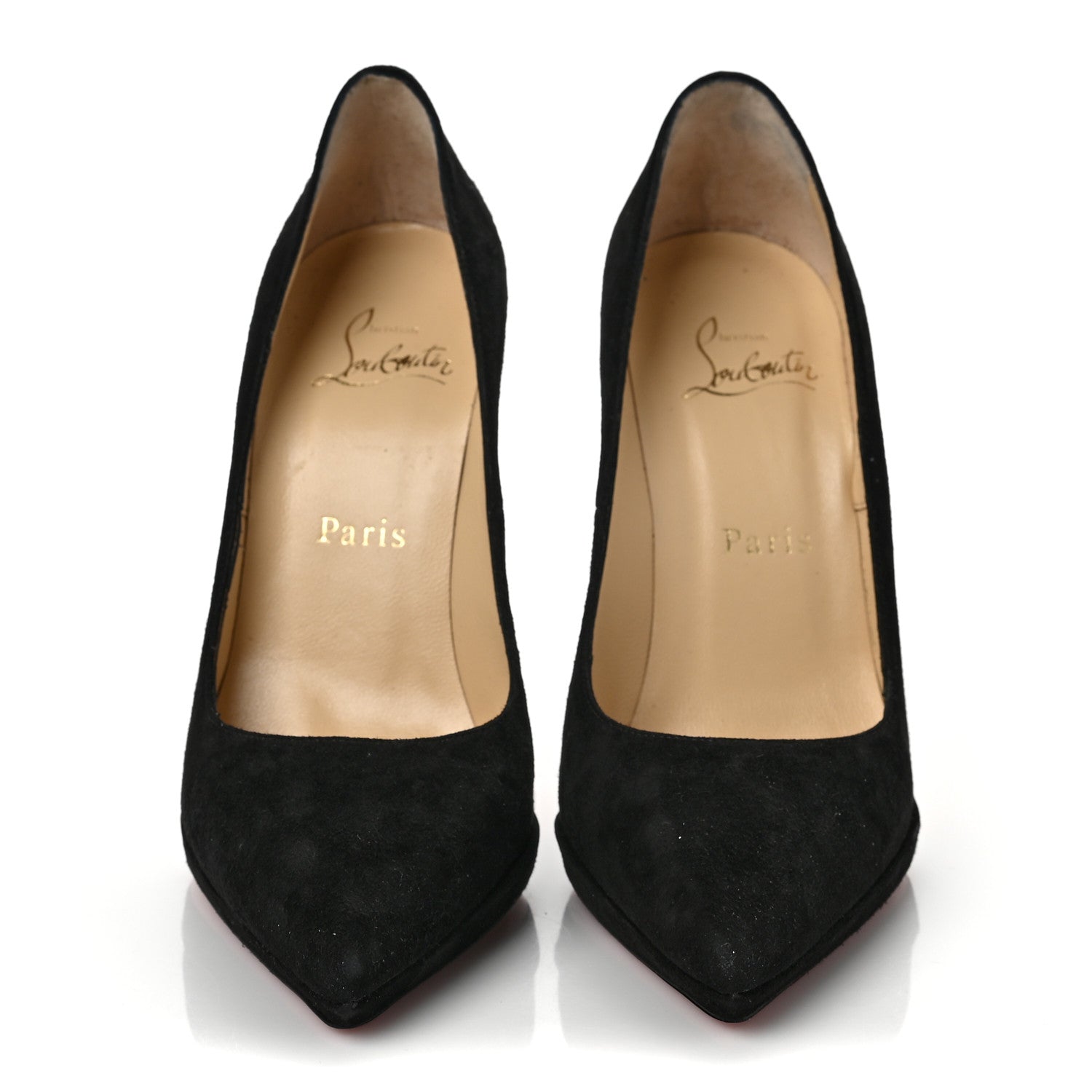 Christian Louboutin Suede Pigalle 100 Pumps 37 Black 2 of 8