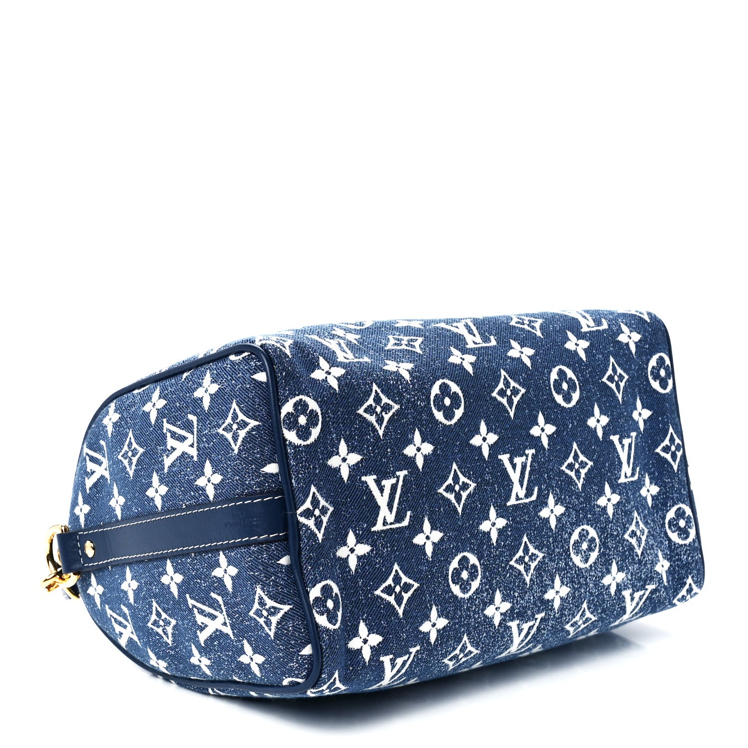 Louis Vuitton Monogram Jacquard Denim Speedy Bandouliere 25 Bleu 4 of 11