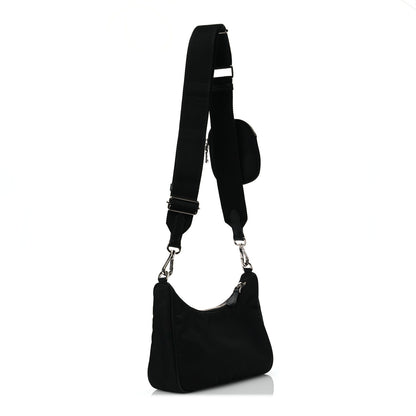 Prada Nylon Re-Edition 2005 Shoulder Bag Black 2 of 12