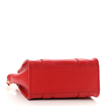 Marc Jacobs Grained Calfskin Small The Tote Bag Red 4 of 10