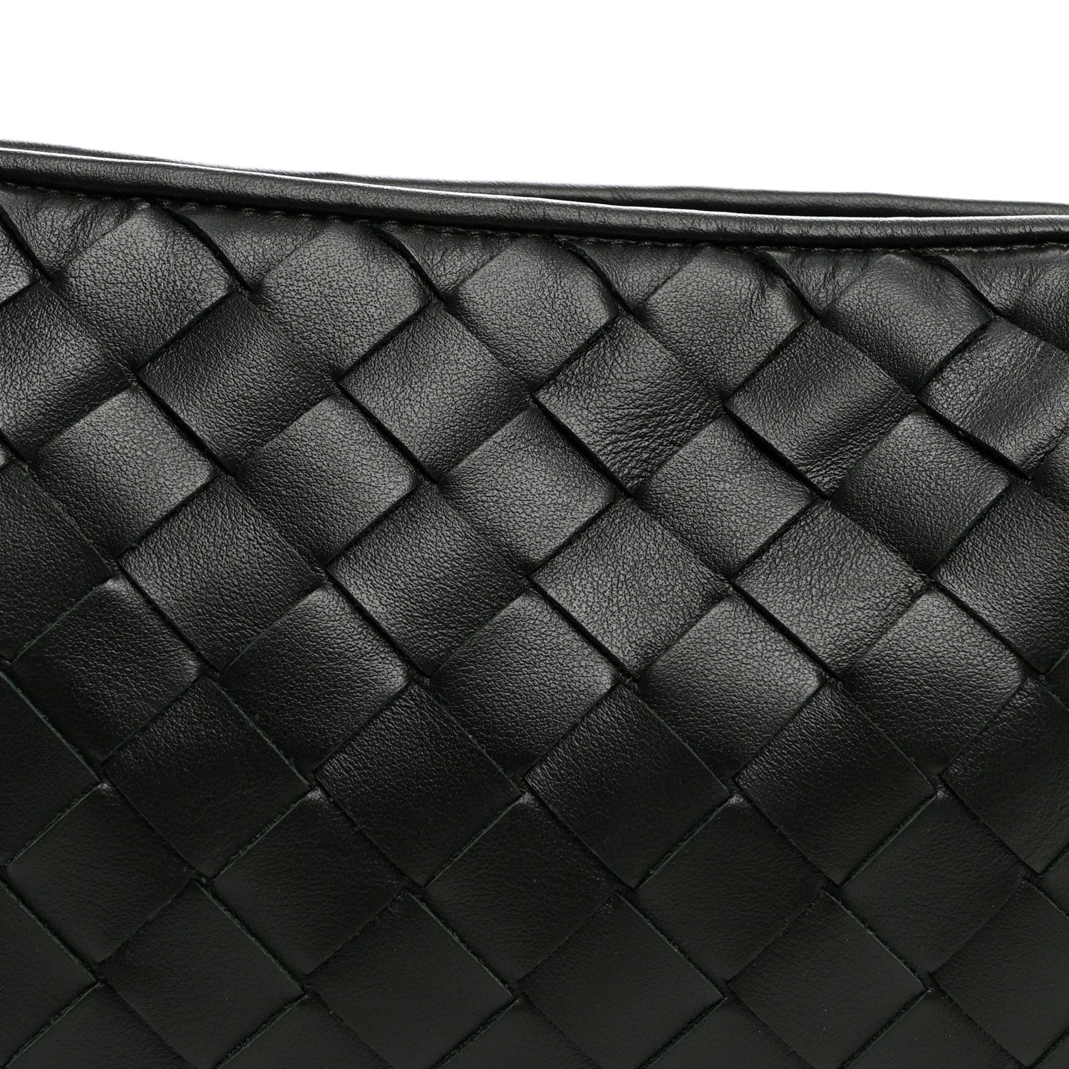 Bottega Veneta Calfskin Intrecciato Traveler Phone Pouch Dark Green 7 of 9