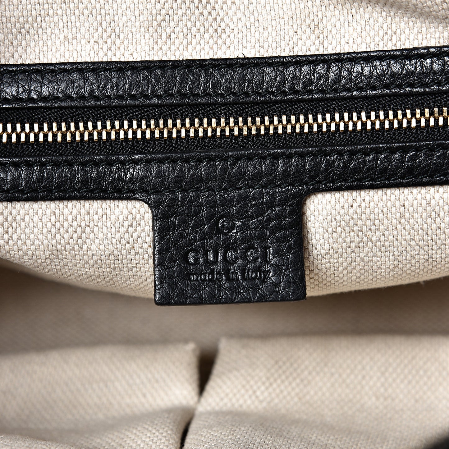 Pebbled Calfskin Small Soho Bowler Black