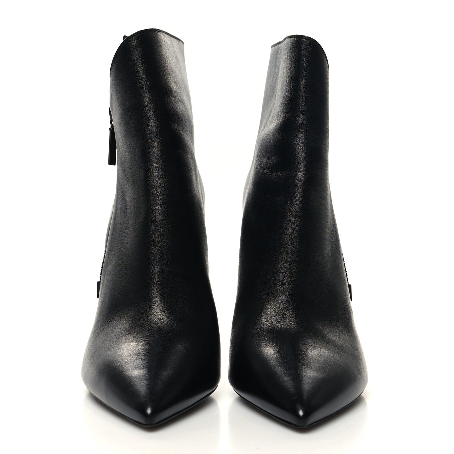 Calfskin Soho Niki 105 Wedge Booties 40.5 Black