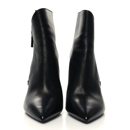 Saint Laurent Calfskin Soho Niki 105 Wedge Booties 40.5 Black 2 of 9