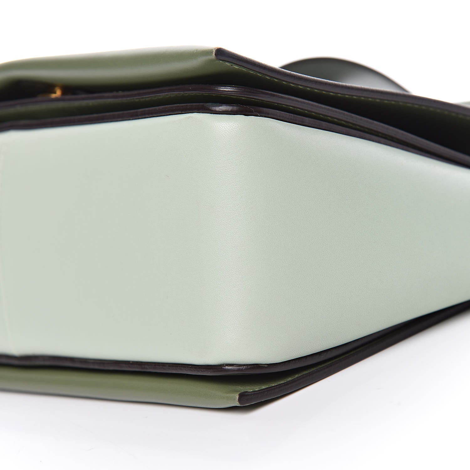 Celine Shiny Smooth Calfskin Medium Frame Shoulder Bag Olive Pastel Green 9 of 9