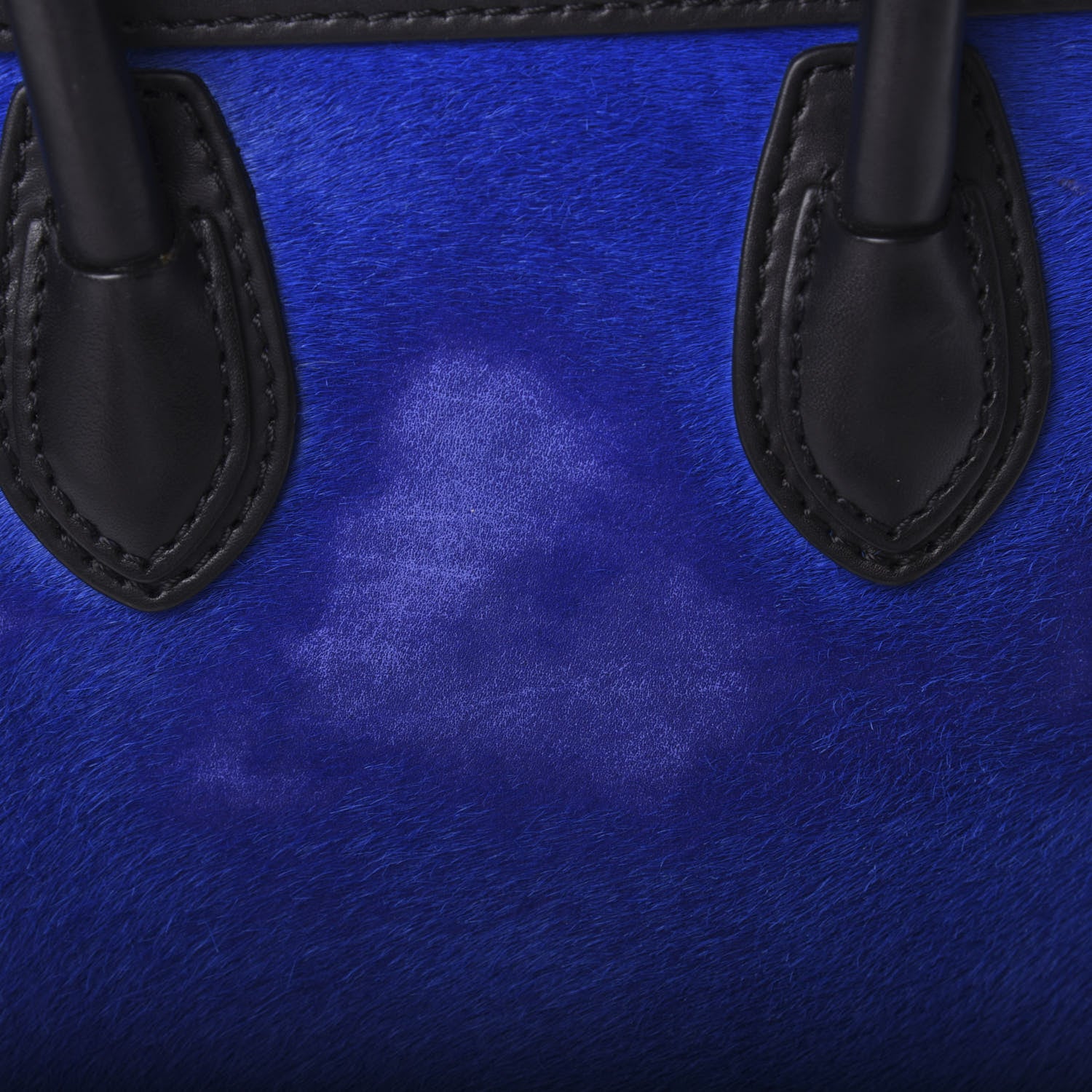 Celine Pony Hair Nano Tri-Color Luggage Royal Blue 8 of 10