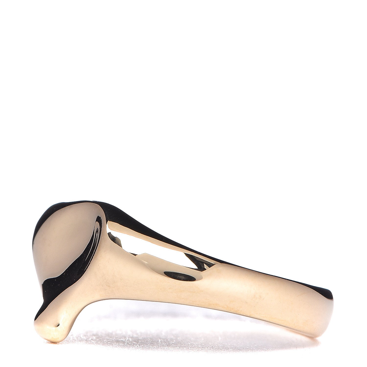 Tiffany 18K Yellow Gold Elsa Peretti Full Heart Ring 50 5.25 3 of 5