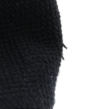Saint Laurent Woven Wool Embroidered Baby Emmanuelle Bucket Bag Black 8 of 9