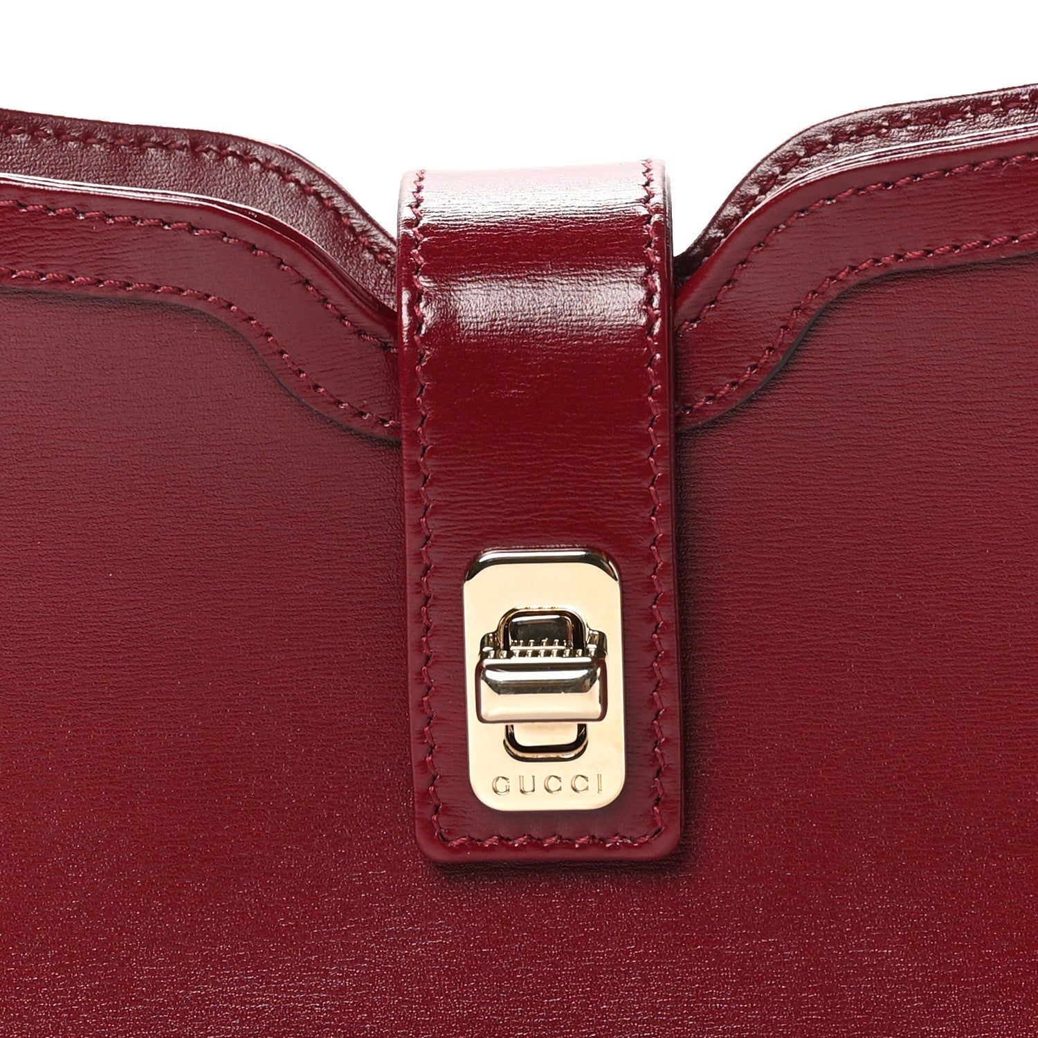 Gucci Boarded Dyana Lux Mini Moon Side Shoulder Bag Rosso Ancora 8 of 10