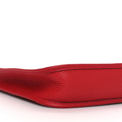 Hermes Taurillon Clemence Evelyne TPM Rouge Casaque 9 of 10