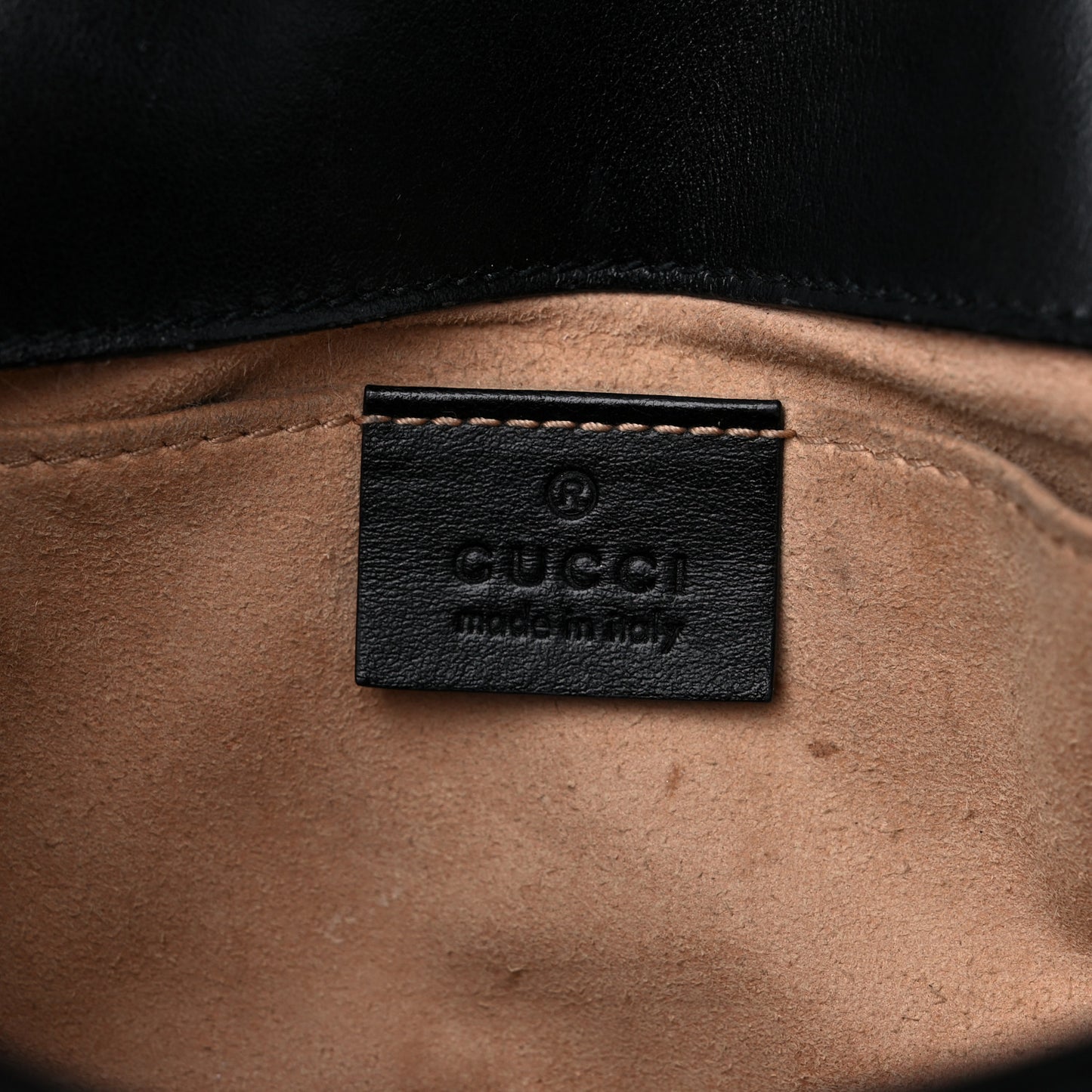 Calfskin Matelasse Mini GG Marmont Shoulder Bag Black