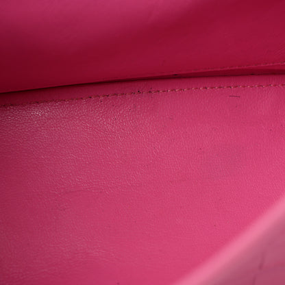 Balenciaga Shiny Calfskin Crocodile Embossed Small Hourglass Top Handle Bag Baby Pink 14 of 18