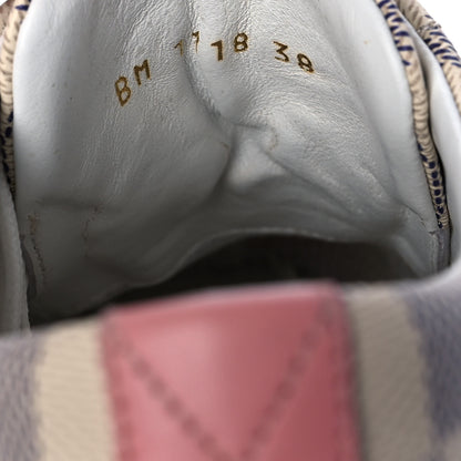Louis Vuitton Damier Azur Stellar Sneakers 38 Rose Ballerine 8 of 9