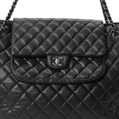 Chanel Caviar Quilted Flap Tote Black 8 of 10