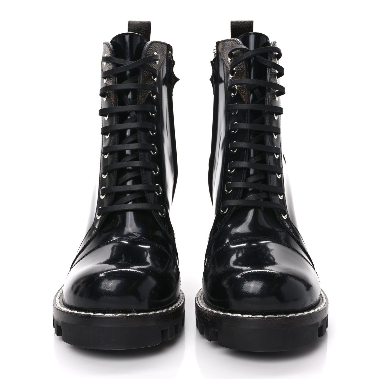 Louis Vuitton Patent Calfskin Star Trail Ankle Boots 40 Black 2 of 7