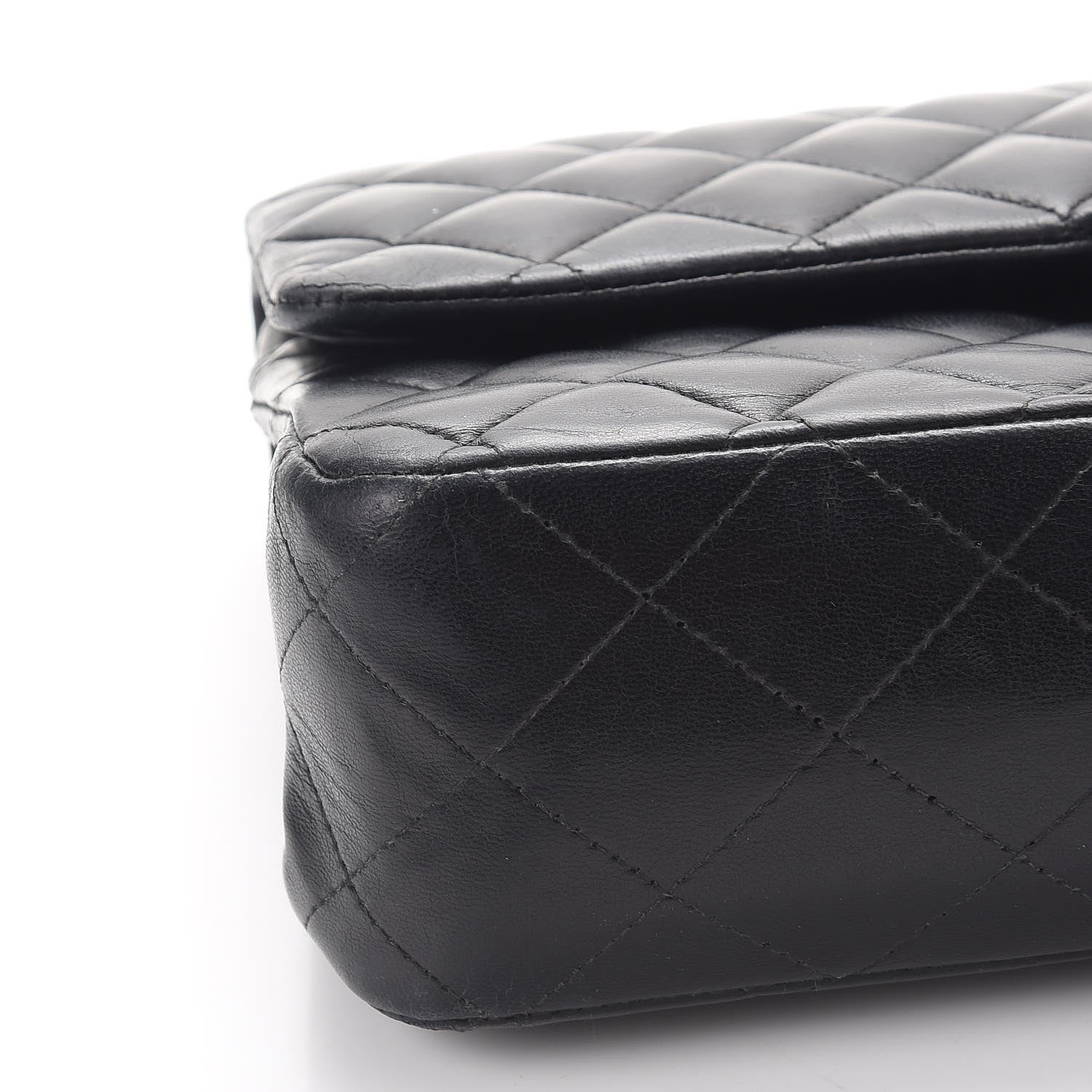 Chanel Lambskin Quilted Medium Double Flap Black 9 of 11