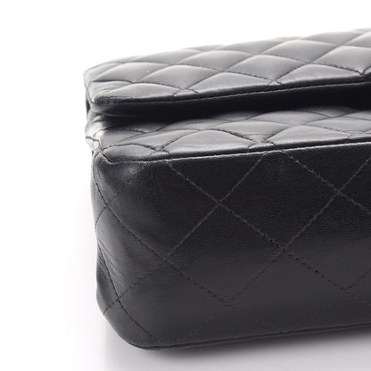 Chanel Lambskin Quilted Medium Double Flap Black 9 of 11