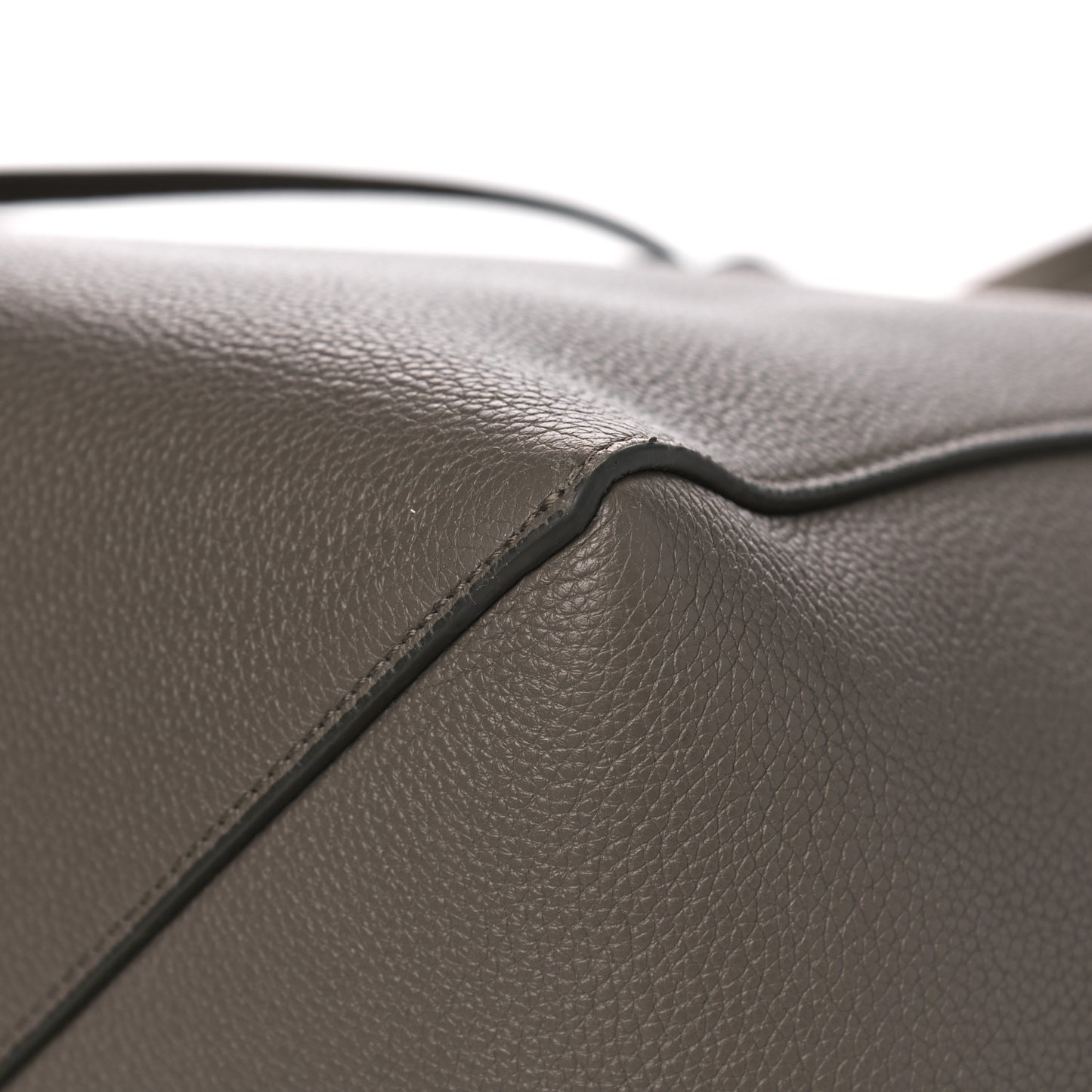 Soft Grained Calfskin Small Belt Cabas Phantom Taupe