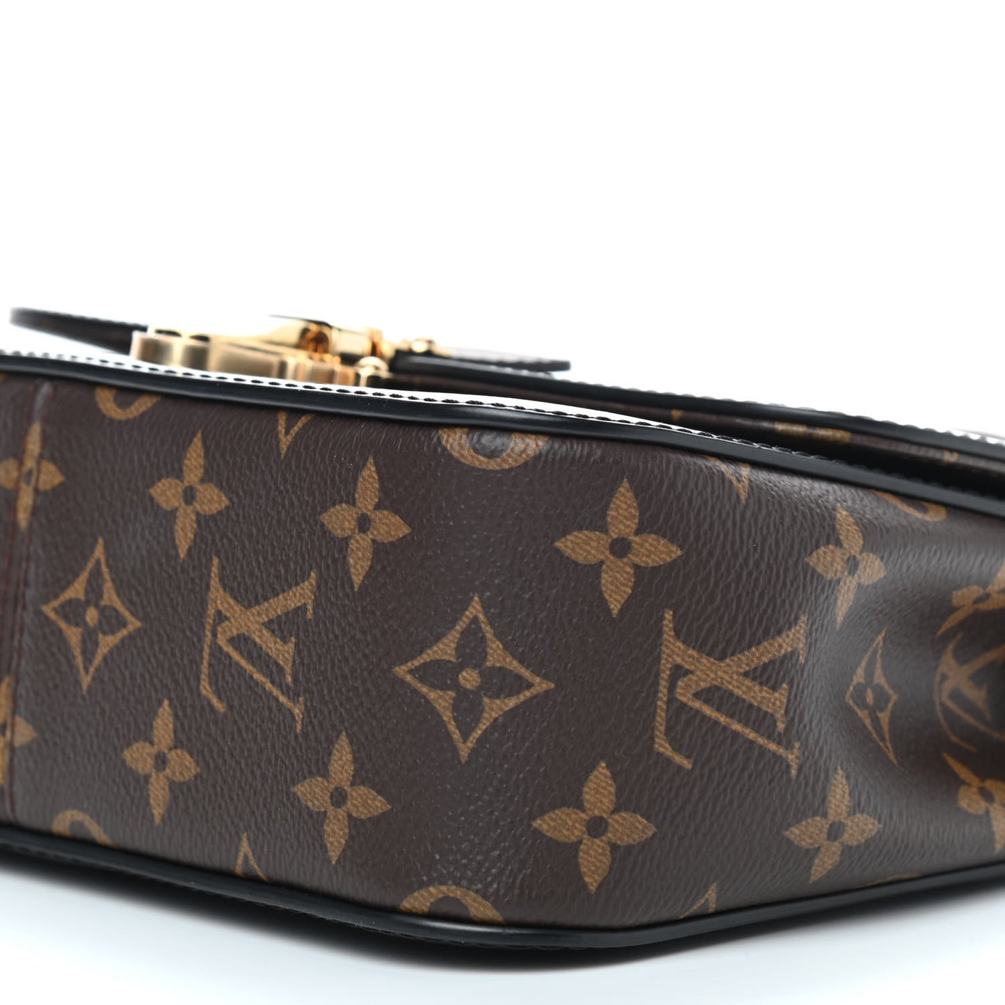 Patent Calfskin Monogram Cherrywood BB Black