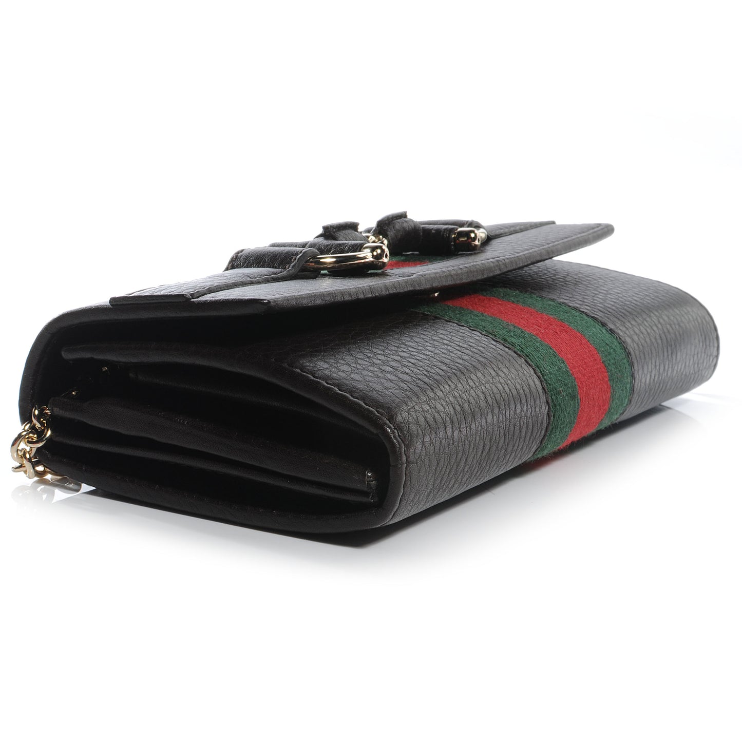 Leather Heritage Chain Wallet Chocolate Brown