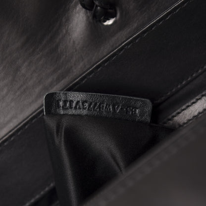 Valentino Garavani Calfskin Histoire Flap Black 9 of 10