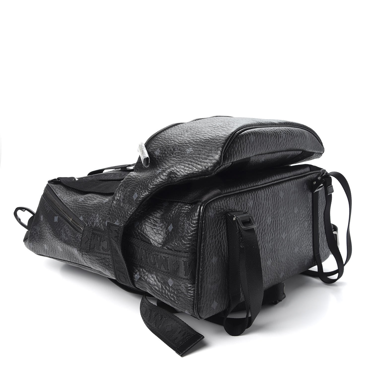 MCM Visetos Medium Jemison Backpack Black 3 of 9