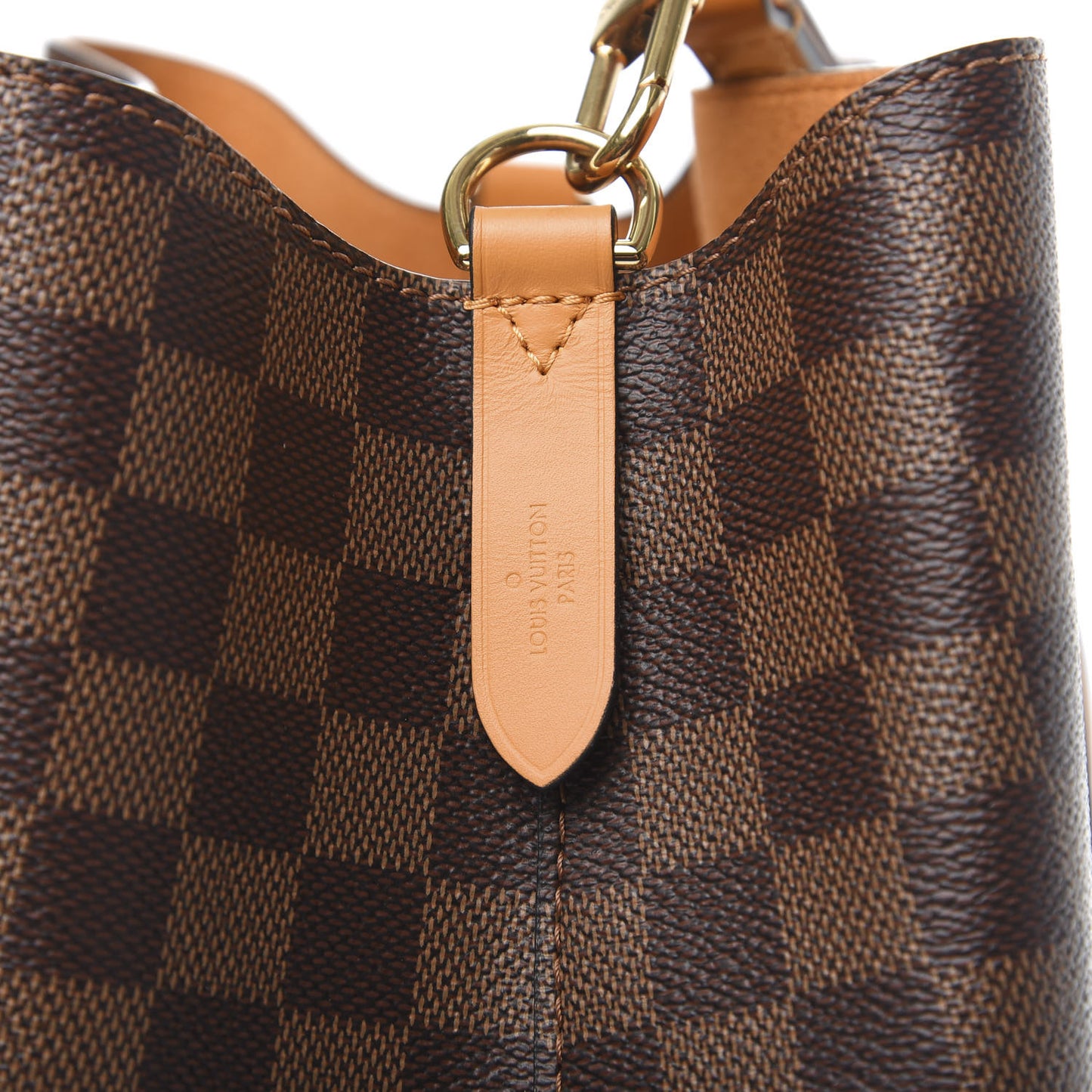 Damier Ebene Neonoe MM Safran