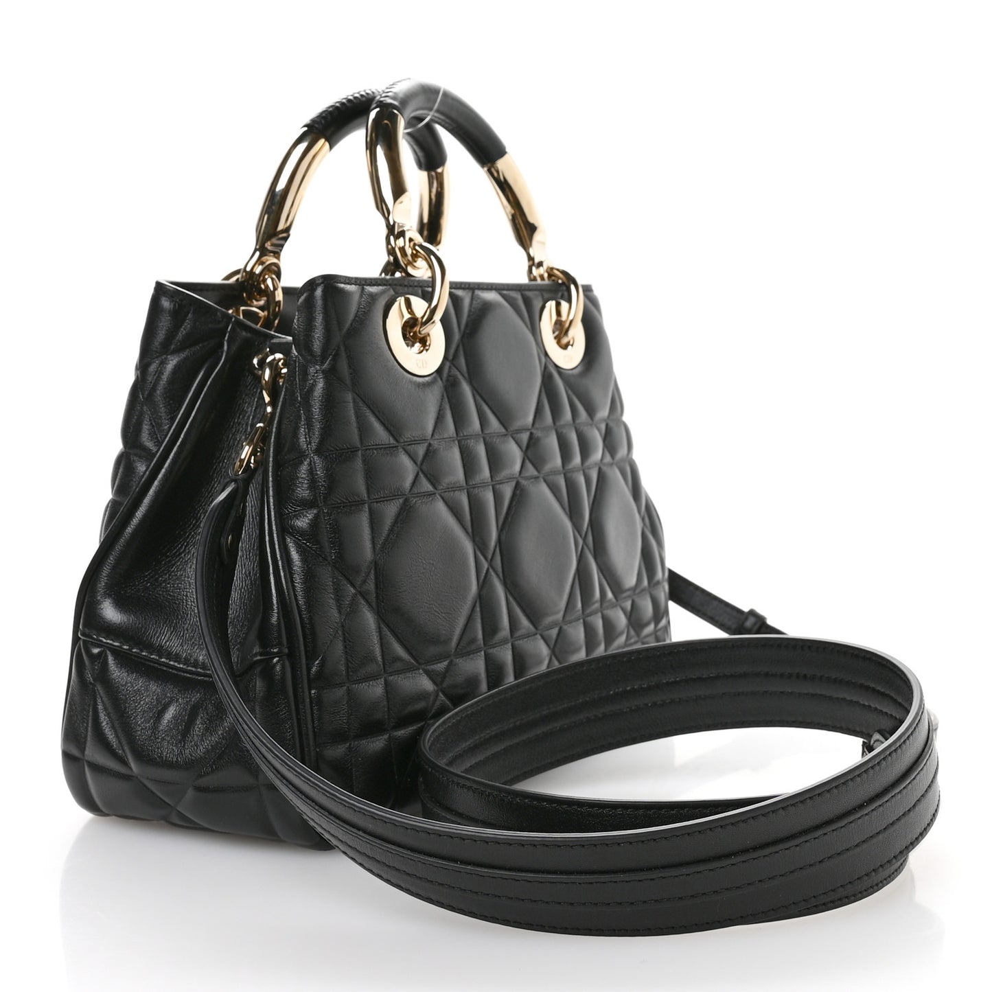 Calfskin Cannage Small The Lady 95.22 Black