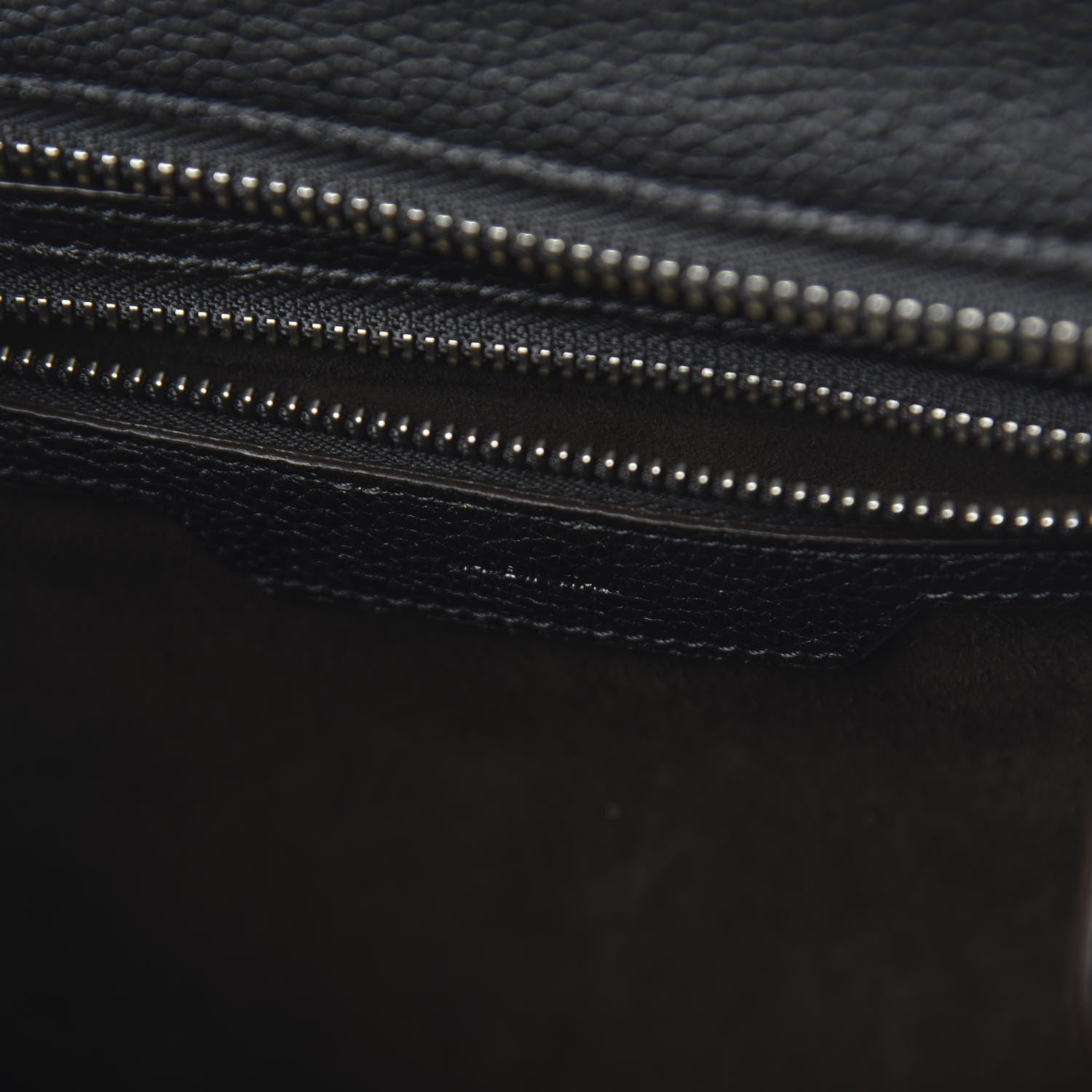 Celine Drummed Calfskin Micro Luggage Black 8 of 9