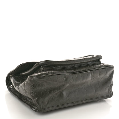 Saint Laurent Crinkled Calfskin Matelasse Monogram Medium Niki Chain Satchel Fog 4 of 11