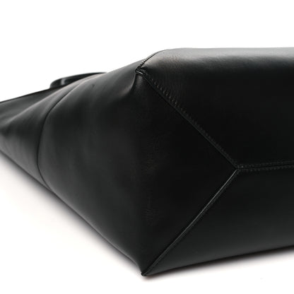 Loewe Shiny Calfskin Large Puzzle Fold Tote Black 8 of 9