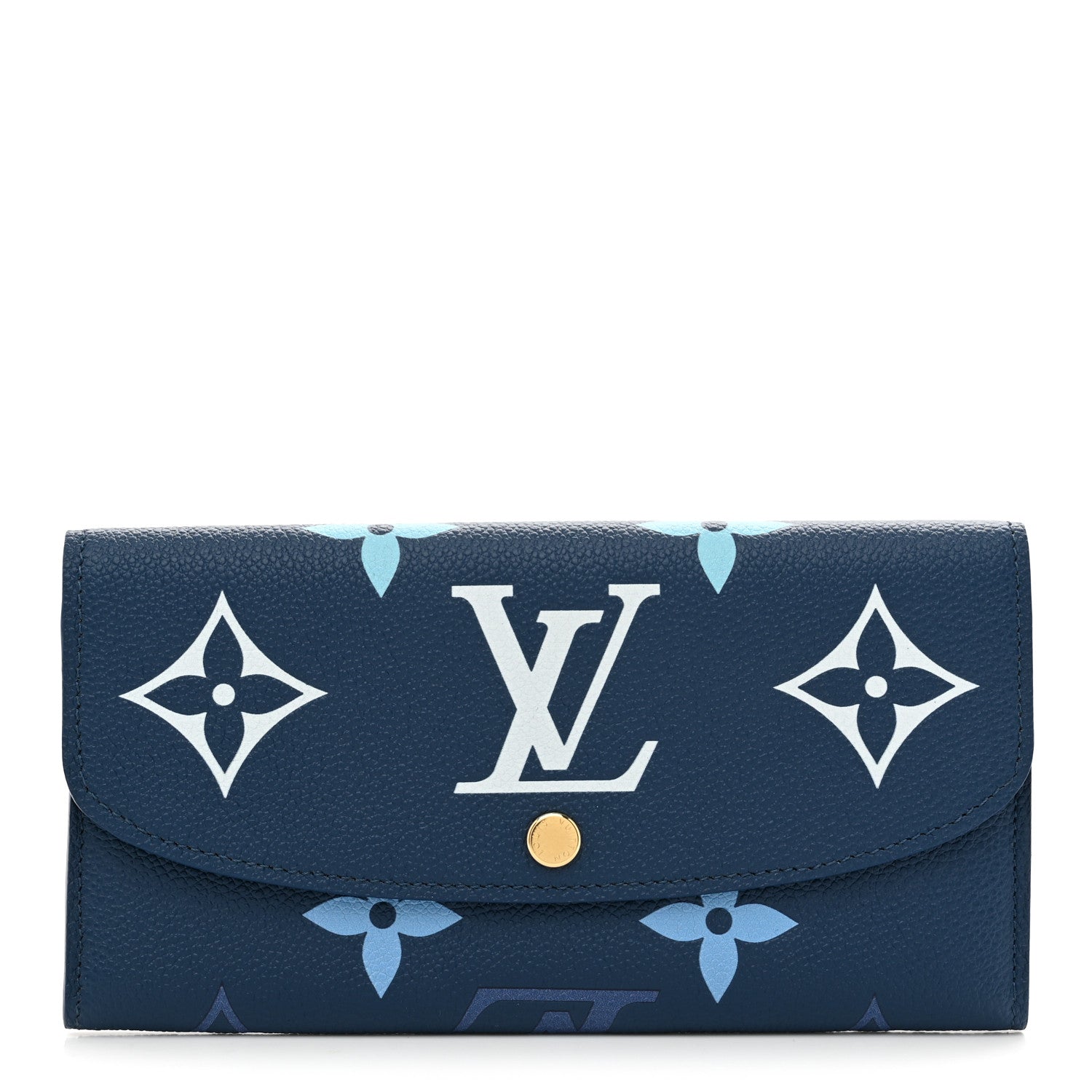 Louis Vuitton Empreinte Monogram Giant Emilie Wallet Gradient Blue 1 of 6