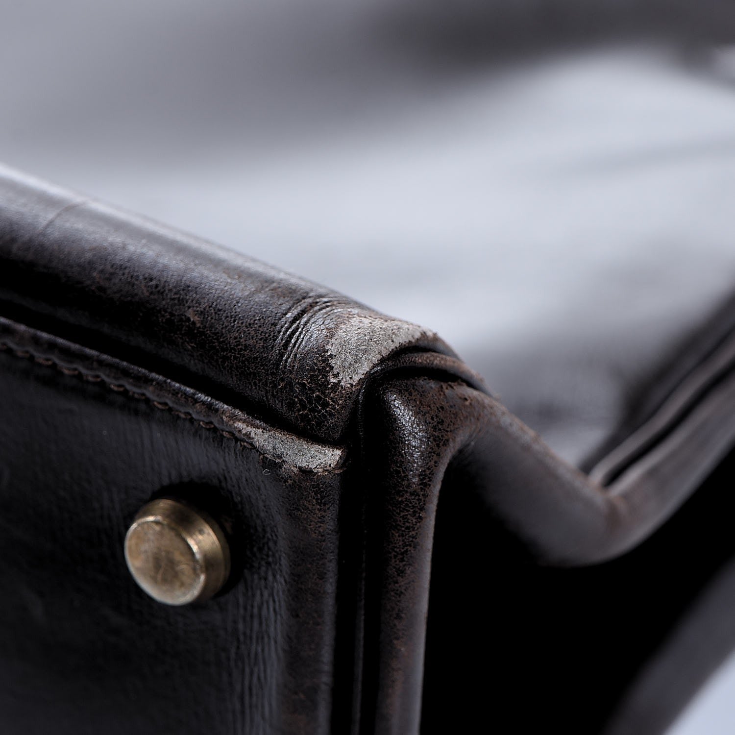 Hermes Box Kelly Retourne 32 Chocolate 34 of 53