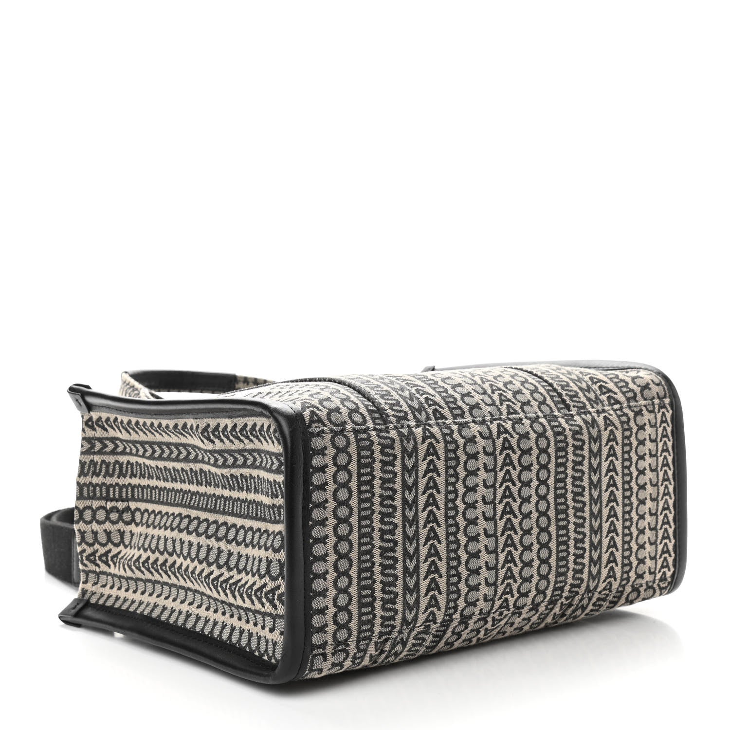 Marc Jacobs Cotton Jacquard Monogram Medium The Traveler Tote Bag Beige Multicolor 4 of 9