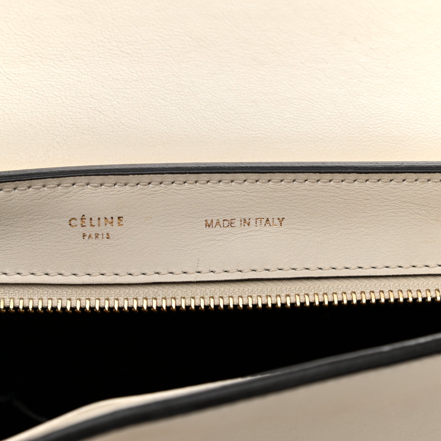 Celine Calfskin Suede Whipsnake Medium Trapeze Black White 6 of 13