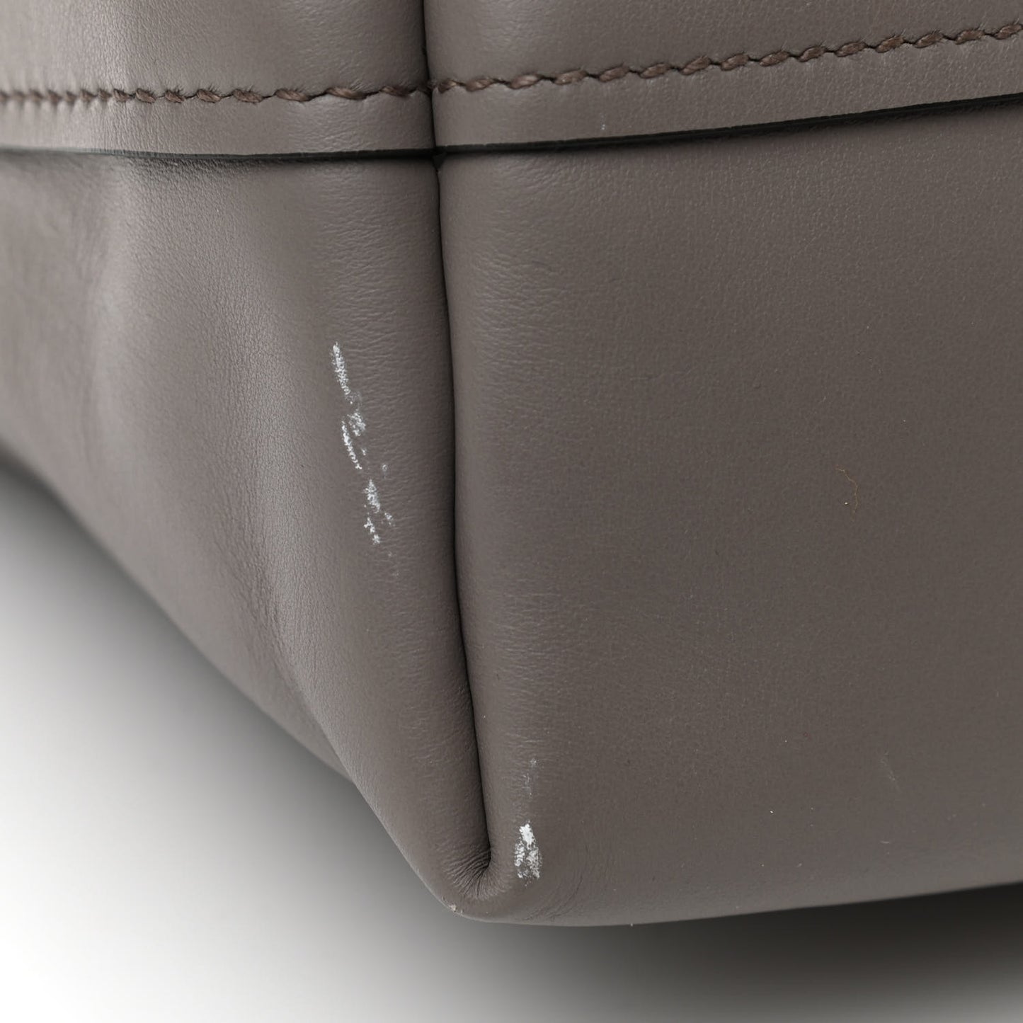 Nappa Scalloped Tote Argilla