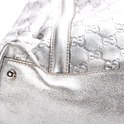 Gucci Guccissima Medium Britt Tote Silver 16 of 17