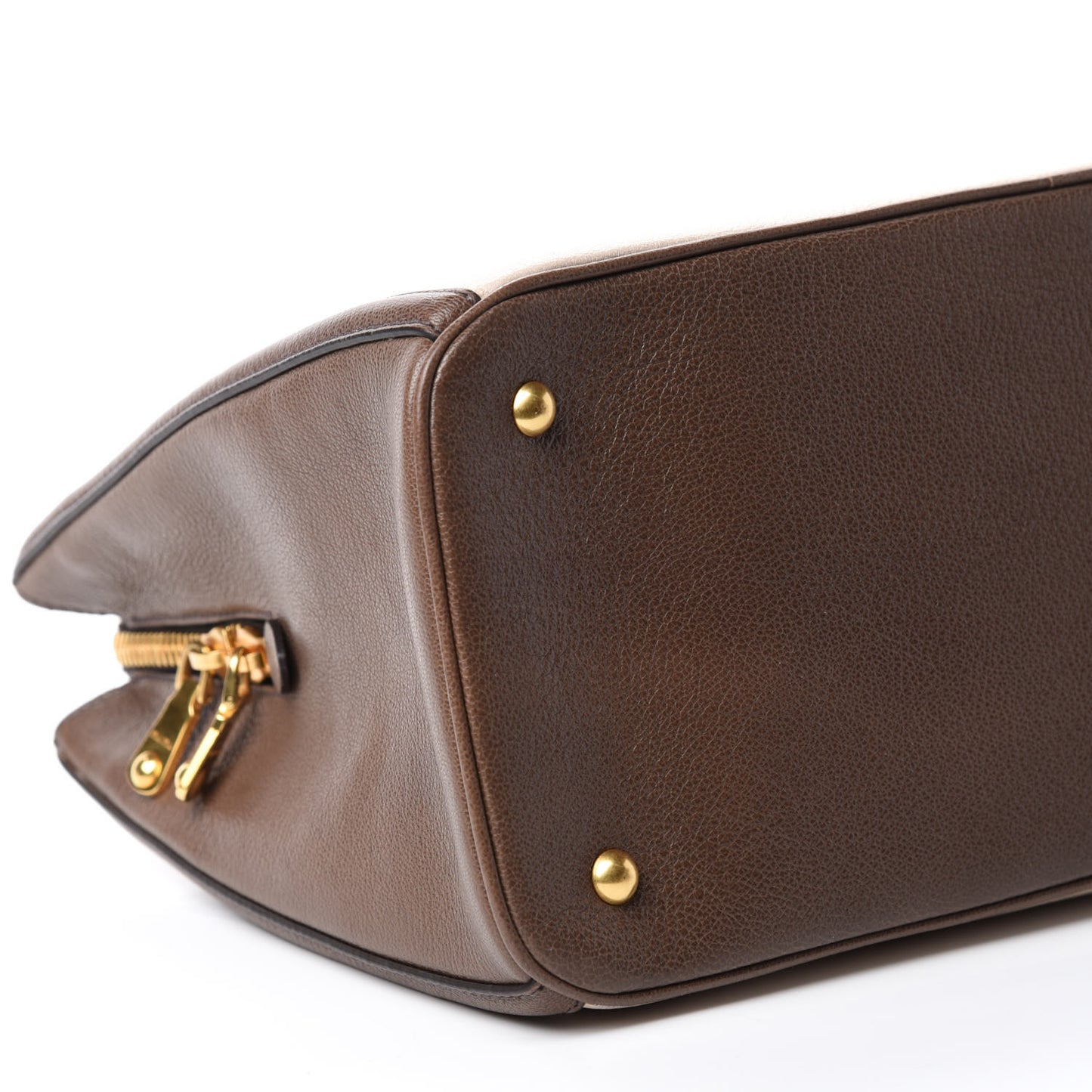 Goatskin Madras Bi-Color Top Handle Tote Talco Bambu