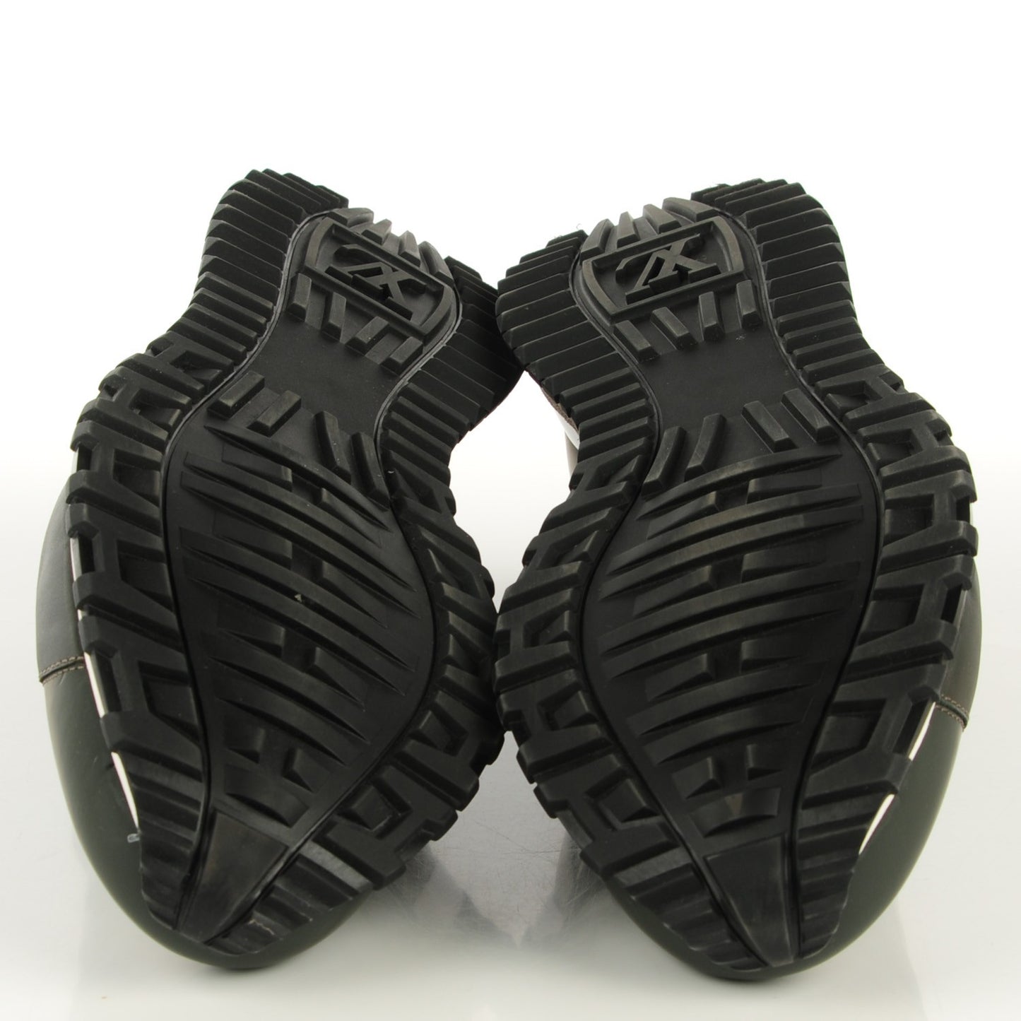 Suede Damier Run Away Sneakers 11 Vert