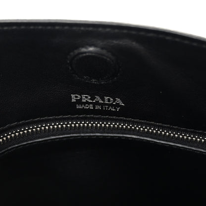 Prada City Calfskin Small Margit Bag White Black 6 of 10