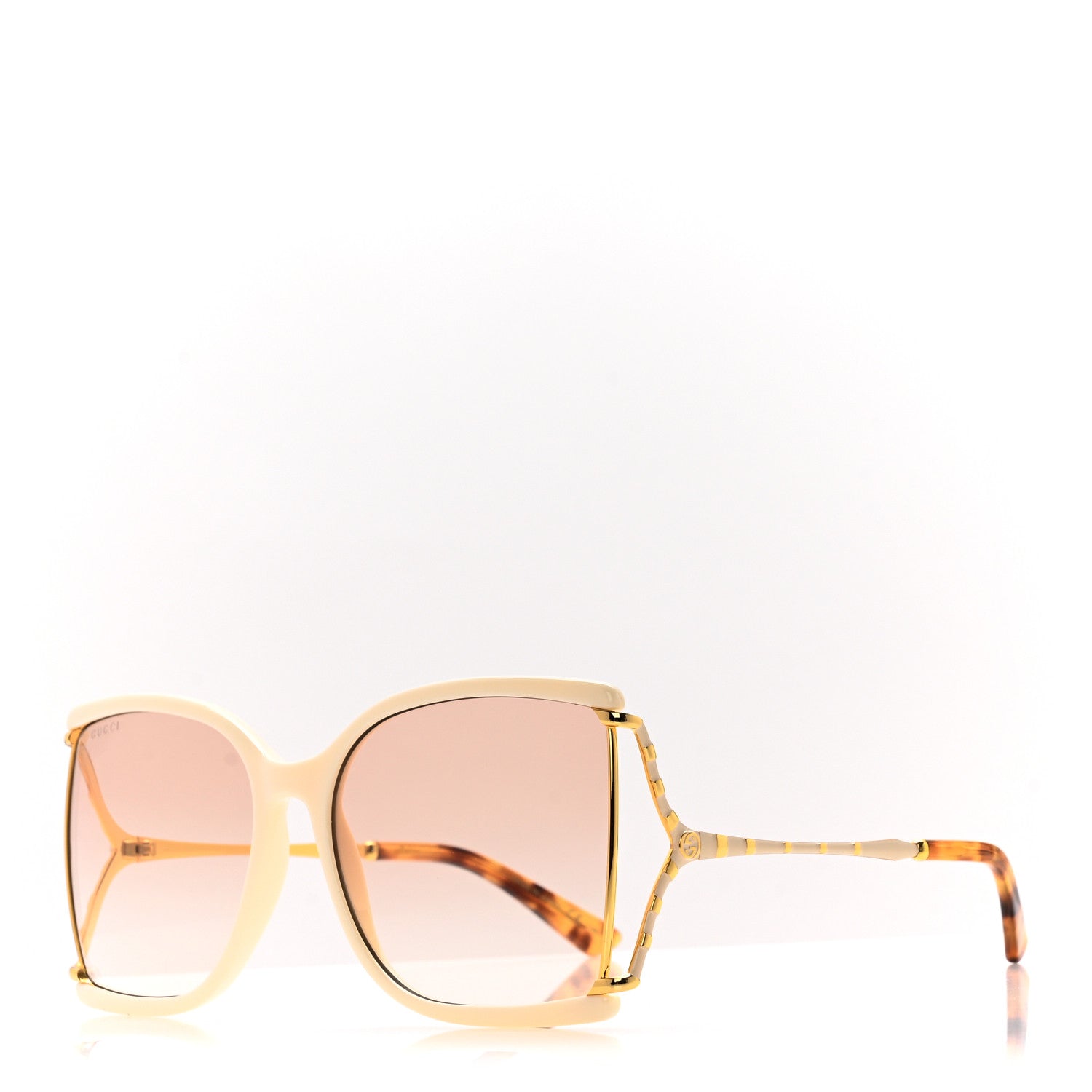 Gucci Metal Glasses GG0592S White Gold 1 of 8