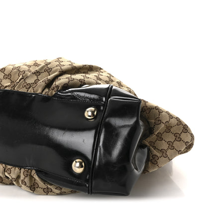 Gucci Monogram Large Full Moon Tote  Black 10 of 10