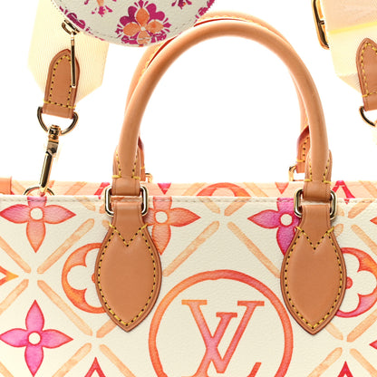 Louis Vuitton Monogram Tiles By The Pool OnTheGo East West Coral 9 of 13