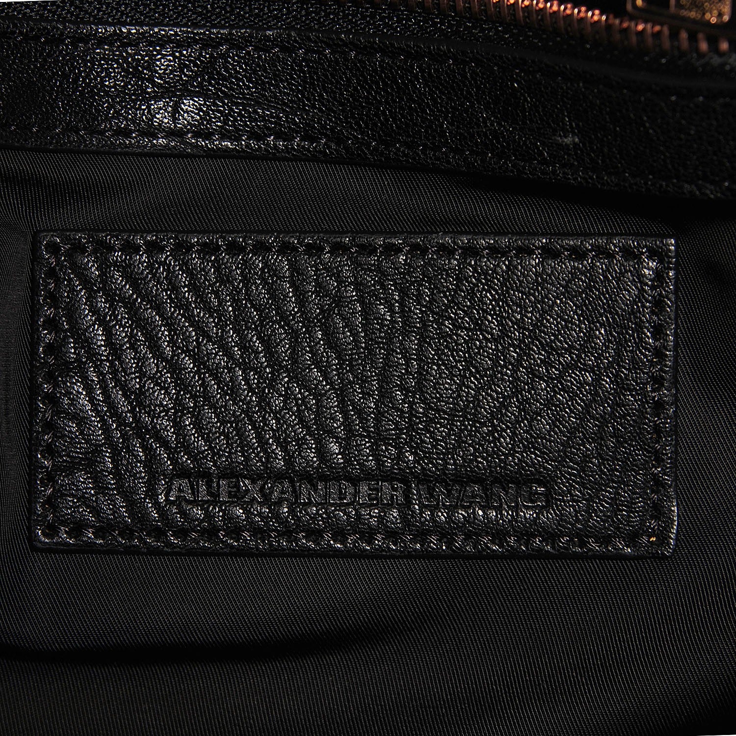 Alexander Wang Pebbled Lambskin Rockie Black Rose Gold Hardware 6 of 6