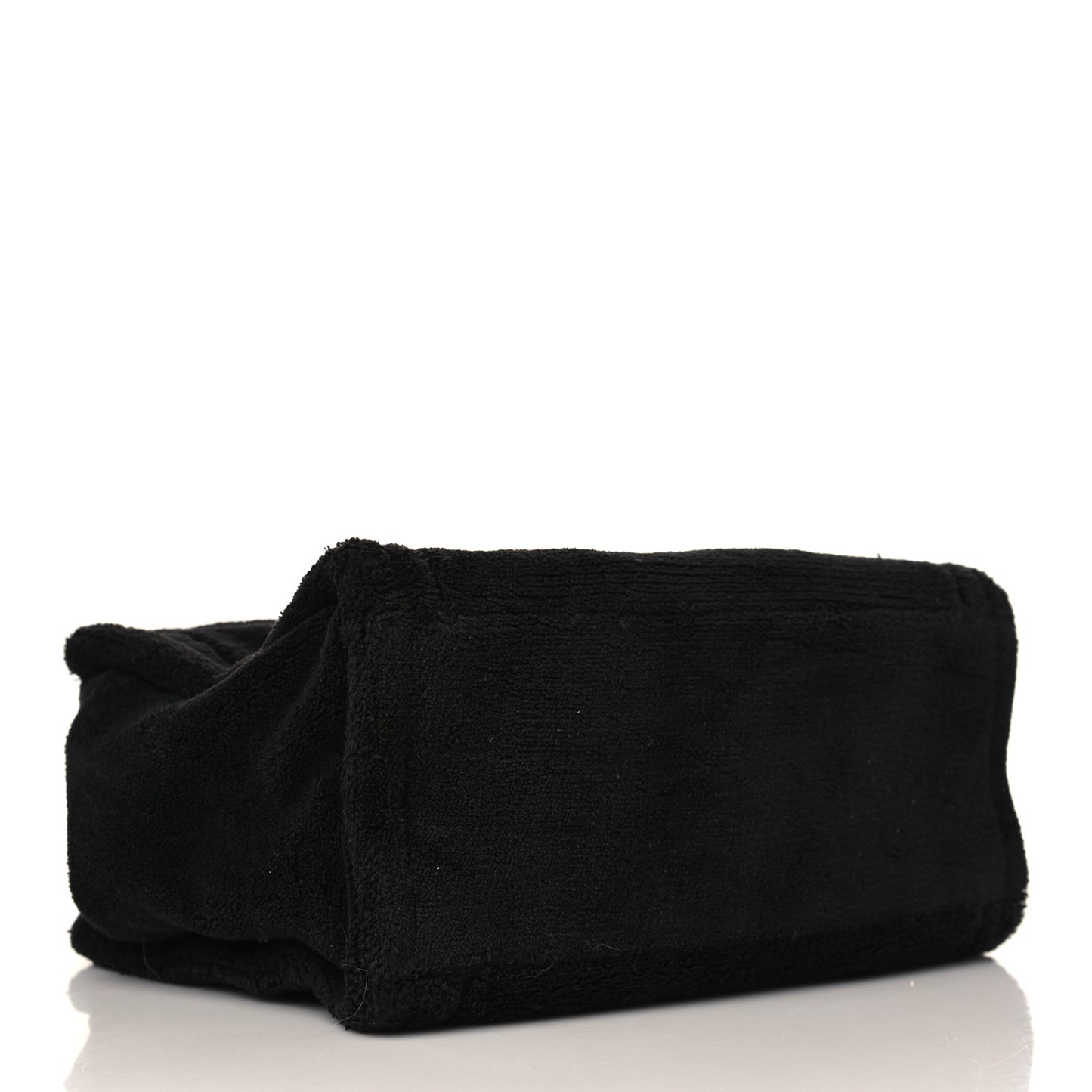 Polyester Mini Terry Tote Bag Black Nickel