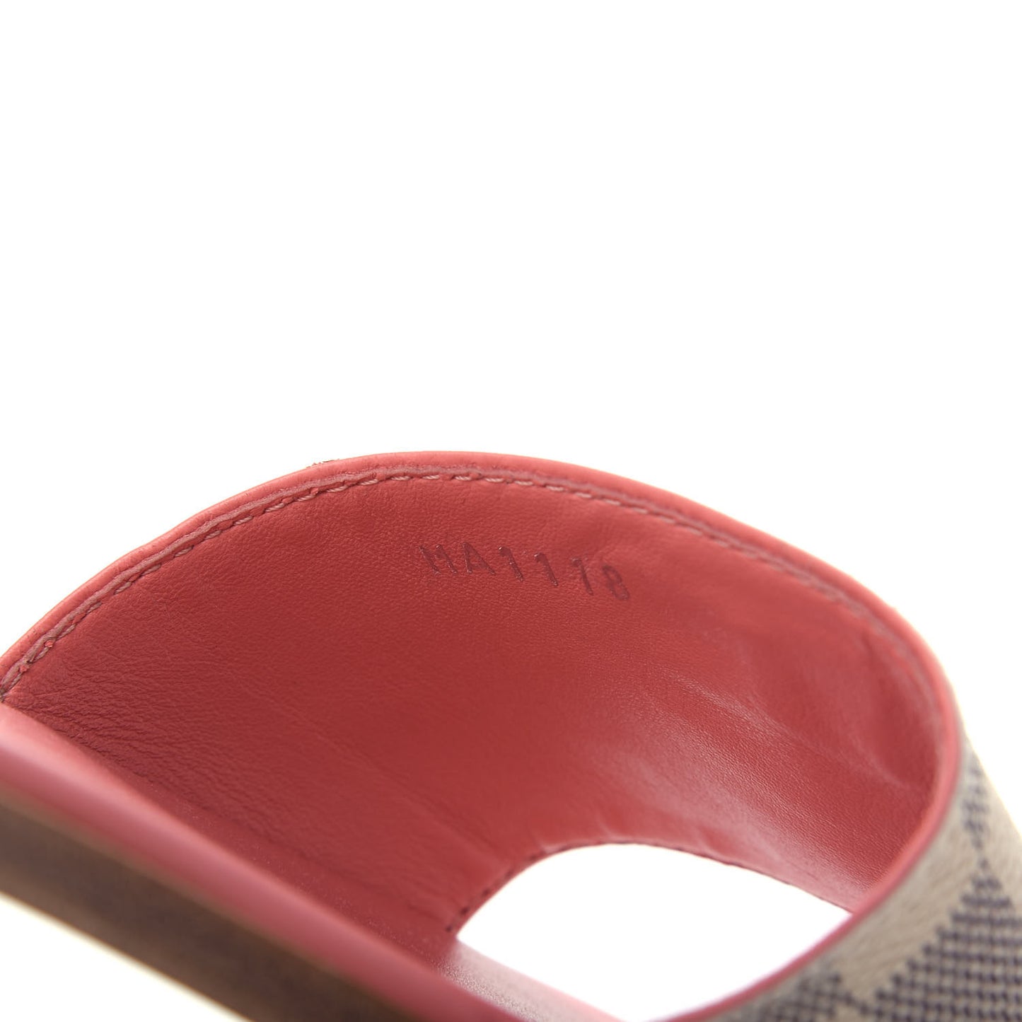 Damier Azur Lock It Flat Mule 40 Rose Clair