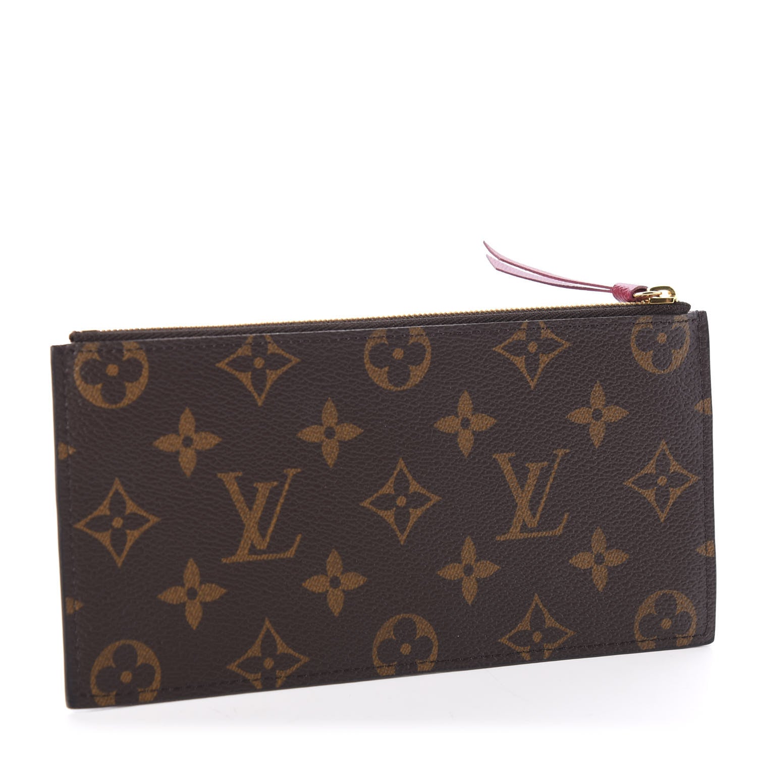 Louis Vuitton Monogram Felicie Chain Wallet Zippered Insert Fuchsia 2 of 7