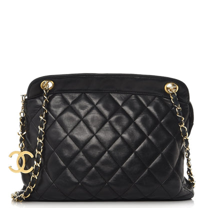 Chanel Lambskin Quilted Shoulder Bag Black 1 of 7