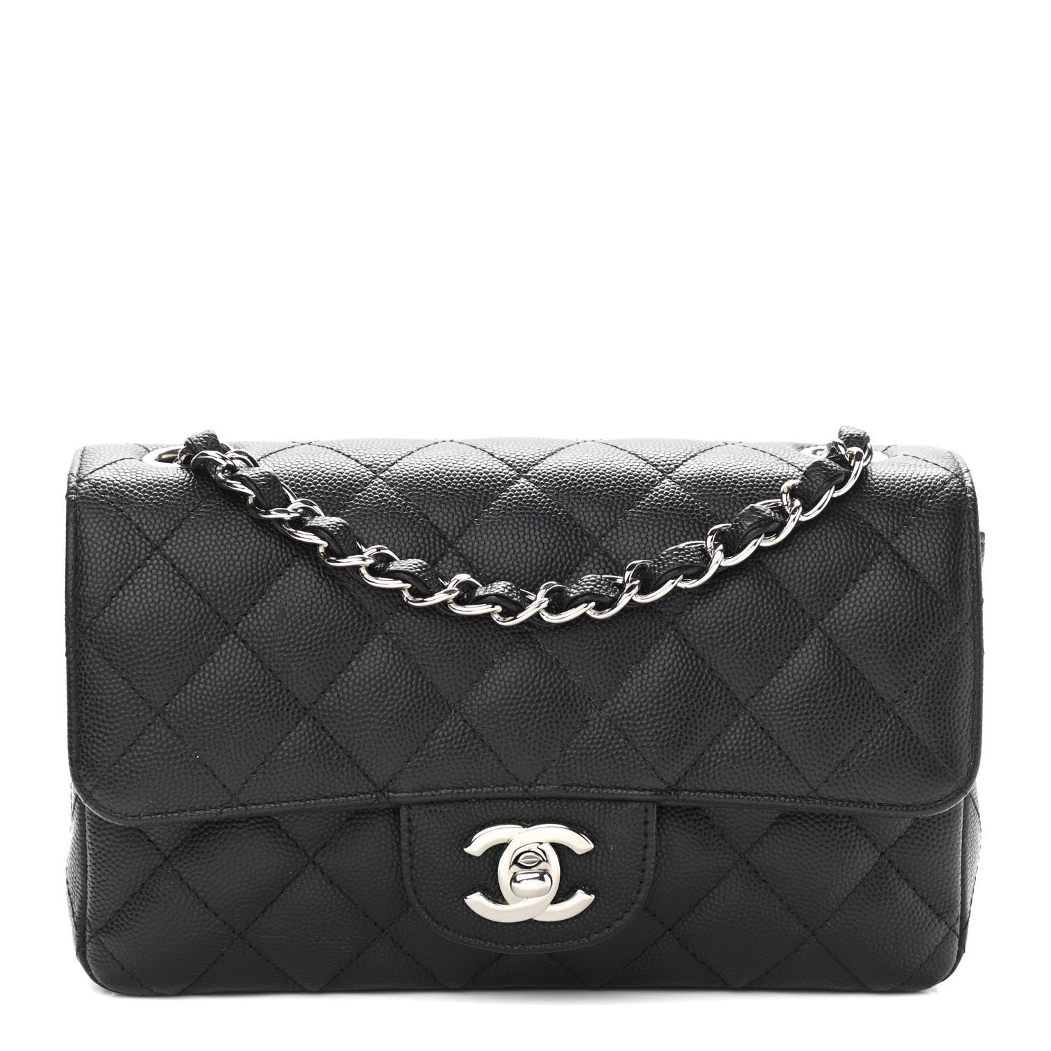 Chanel Caviar Quilted Mini Rectangular Flap Black 1 of 12
