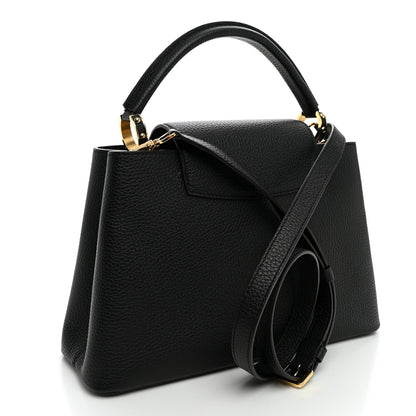 Louis Vuitton Taurillon Capucines PM Black 3 of 9